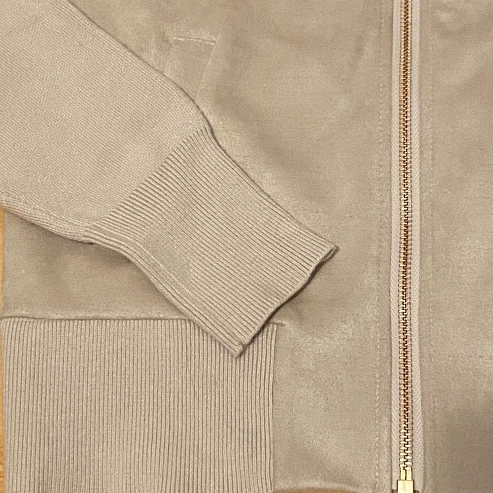 Sioni Women’s Faux Suede/Knit Bomber Jacket X-Small - Picture 5 of 8